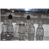 Image 2 : COLLECTION OF GLASS CRUETS, SALTS, KNIFE RESTS, OIL & VINEGAR, STOPPERS, ETC. (20 PCS)