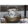 Image 2 : ROYAL CHELSEA FINE BONE CHINA CUPS, SAUCERS & PLATES (20 PCS)