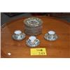 Image 1 : ANTIQUE CHINESE PORCELAIN 1000 BUTTERFLY ROSE MEDALLION PLATES, CUPS & SAUCERS (19 PCS)