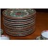 Image 2 : ANTIQUE CHINESE PORCELAIN 1000 BUTTERFLY ROSE MEDALLION PLATES, CUPS & SAUCERS (19 PCS)