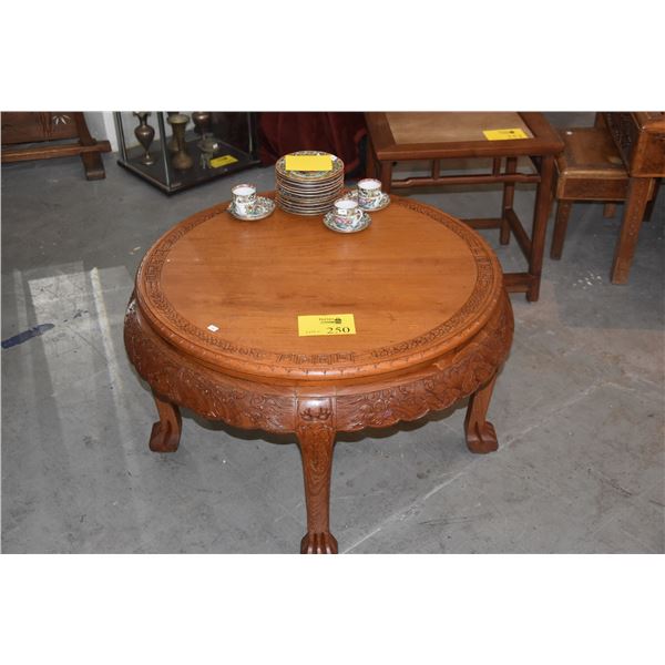 32  CARVED CHINESE LOW TABLE