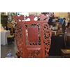 Image 9 : ANTIQUE CHINESE CARVED WOOD BASIN STAND W/MIRROR, HIGHLY DECORATED