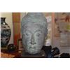 Image 2 : THAI CAST BUDDHA HEAD ON DISPLAY STAND (22")