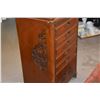 Image 5 : TEAK STORAGE CABINET W/5 DRAWERS & 2 DOORS (22" X 22" X 40")