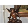 Image 2 : PAIR BRONZED WINGED PUTTI W/MUSICAL INSTRUMENTS (20" X 13") (PAIR)