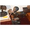 Image 5 : PAIR BRONZED WINGED PUTTI SCRIBES (15" X 12") (PAIR)