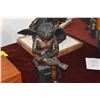 Image 6 : PAIR BRONZED WINGED PUTTI SCRIBES (15" X 12") (PAIR)