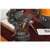 Image 9 : PAIR BRONZED WINGED PUTTI SCRIBES (15" X 12") (PAIR)