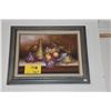 Image 1 : FRAMED OIL PAINTING, STILL LIFE (21" X 17")