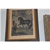 Image 1 : FRAMED ETCHINGS; MAN & HORSE (2 PCS)