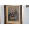 Image 2 : FRAMED ETCHINGS; MAN & HORSE (2 PCS)