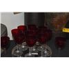 Image 2 : ICHENDORF CRANBERRY GLASS STEMWARE (12 PCS)