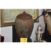 Image 1 : VINTAGE VESSEL W/LID; SIGNED & DATED 37 (16" W/LID)