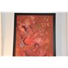 Image 2 : FRAMED ABSTRACT IN RED; SIGNED JOHN  YOUNG (26 3/4" X 38 1/2")