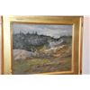 Image 3 : CUSTOM GOLD GILT FRAMED OIL ON CANVAS, SULPHUR BED IN VOLCANO NATIONAL PARK; SIGNED D. HOWARD HITCHC