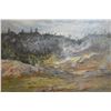 Image 5 : CUSTOM GOLD GILT FRAMED OIL ON CANVAS, SULPHUR BED IN VOLCANO NATIONAL PARK; SIGNED D. HOWARD HITCHC