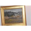 Image 7 : CUSTOM GOLD GILT FRAMED OIL ON CANVAS, SULPHUR BED IN VOLCANO NATIONAL PARK; SIGNED D. HOWARD HITCHC