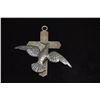 Image 2 : PEWTER CIVIL WAR LETTER HOLDER W/BIRD & CROSS