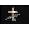 Image 3 : PEWTER CIVIL WAR LETTER HOLDER W/BIRD & CROSS