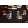 Image 1 : STERLING CANDLESTICK HOLDERS (PAIR)