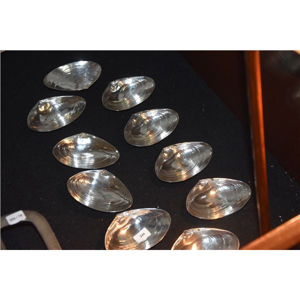 WALLACE STERLING SHELL DISHES (10 PCS)