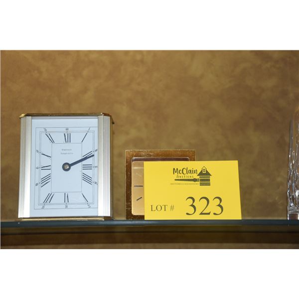 TIFFANY & CO. DESK CLOCKS (2 PCS)