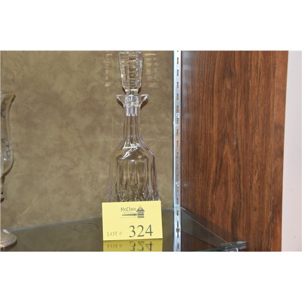 WATERFORD  LISMORE  WINE DECANTER (13 1/2  X 4 )