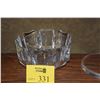 Image 1 : 9" VINTAGE ORREFORS "CORONA" PATTERN CRYSTAL BOWL