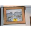 Image 1 : FRAMED OIL ON CANVAS, "KANEOHE BAY, OAHU"; SIGNED VIKI SNYDER (VIKI SNYDER 4-78 ON THE BACK OF CANVA