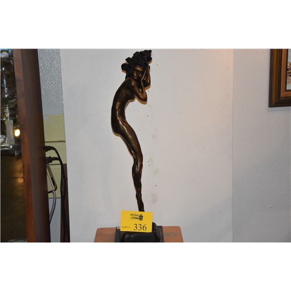 BRONZE FEMALE AFTER ICART'S   ILLUSION  WORKS; SIGNED (25  X 7 )