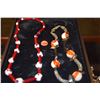 Image 1 : MURANO GLASS BEAD NECKLACES (2 PCS)