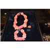 Image 1 : CORAL BEAD NECKLACE & BRACELET (2 PCS)