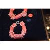Image 3 : CORAL BEAD NECKLACE & BRACELET (2 PCS)