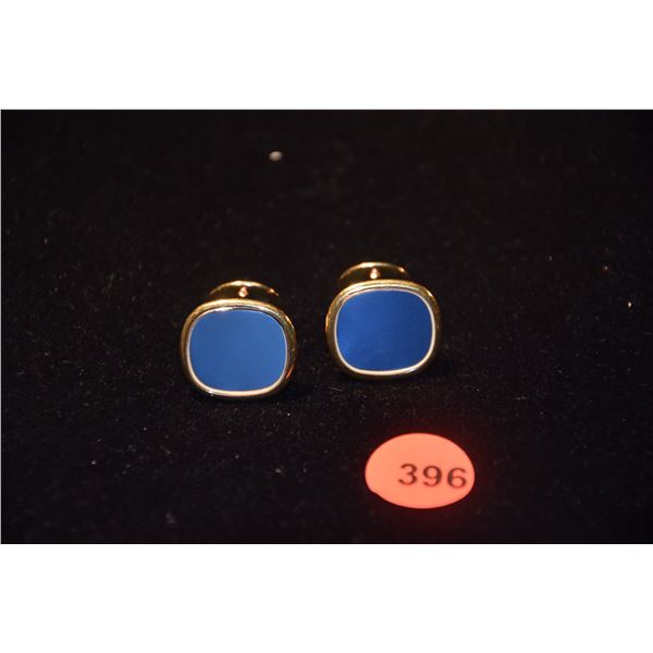 VINTAGE PATEK PHILIPPE 18K GOLDEN ELLIPSE CUFF LINKS (26.7 GTW)