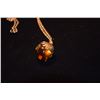 Image 3 : BACCARAT STERLING SILVER & VERMIEL RING & PENDANT W/CHAIN, ACORN DESIGN (2 PCS)