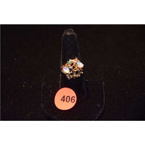 14K OPAL RING (AS IS) (6.5 GTW)