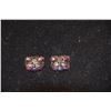 Image 2 : CARVED AMETHYSTS (1" X 1") (PAIR)