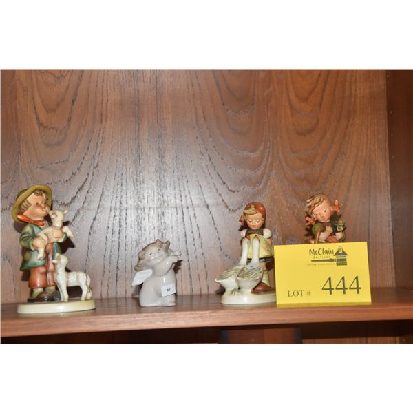 COLLECTION OF GOEBEL/HUMMEL FIGURINES & NAO ANGEL FIGURINE (4 PCS)