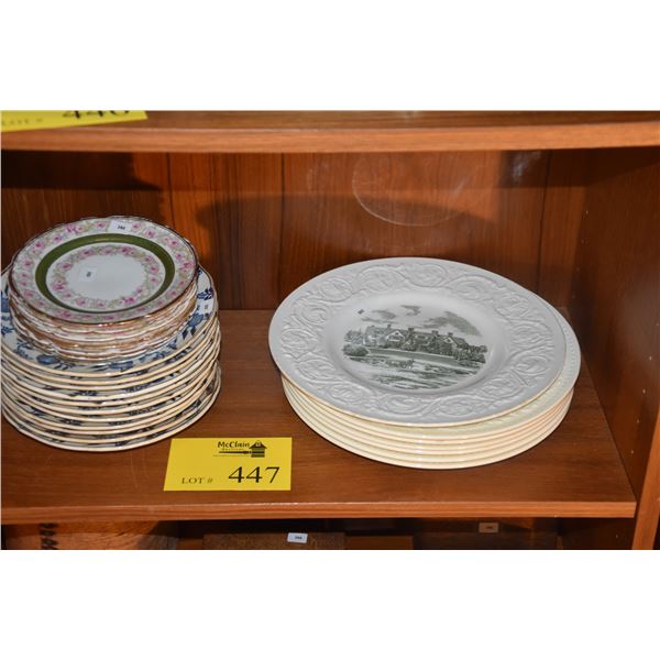 COLLECTION OF ASSORTED PLATES (25 PCS)