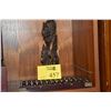 Image 1 : WOOD ABACUS & WOOD FIGURINE (2 PCS)