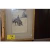 Image 1 : FRAMED TOULOUSE LAUTREC PRINT, HORSE SHOW (17" X 22 1/4")