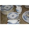 Image 11 : COALPORT CHINA, REVELRY-BLUE PATTERN (56 PCS)