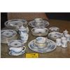 Image 1 : COALPORT CHINA, REVELRY-BLUE PATTERN (56 PCS)