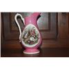 Image 5 : ANTIQUE PINK PORCELAIN PITCHER W/SHELL MOTIF & ANTIQUE HAND PAINTED PORCELAIN PITCHERS (3 PCS)