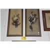 Image 1 : FRAMED PAINTINGS, HANGING FOWL (13 3/4" X 28 1/2") (2 PCS)