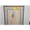 Image 1 : FRAMED BEMELMANS DRAWING; NUDE FEMALE (19 3/4" X 27 1/2")