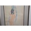 Image 2 : FRAMED BEMELMANS DRAWING; NUDE FEMALE (19 3/4" X 27 1/2")