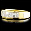 Image 2 : 18K Yellow Gold 0.78ctw Diamond Ring