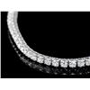Image 2 : 18k White Gold 5.00ct Diamond Bracelet
