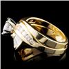 Image 3 : 14K Yellow Gold 2.20ct Diamond Ring